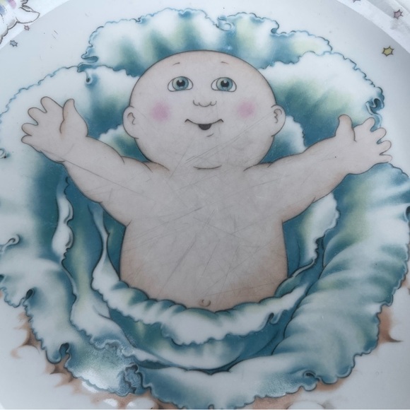 Royal Worcester Cabbage Patch Kids Fine Porcelain 8 Inch Plate Made in England - Picture 4 of 11